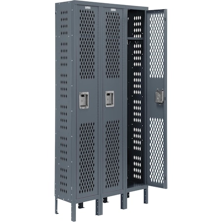 Global Industrial 36 in W, 18 D, 78 in H, Dark Gray 493145GY